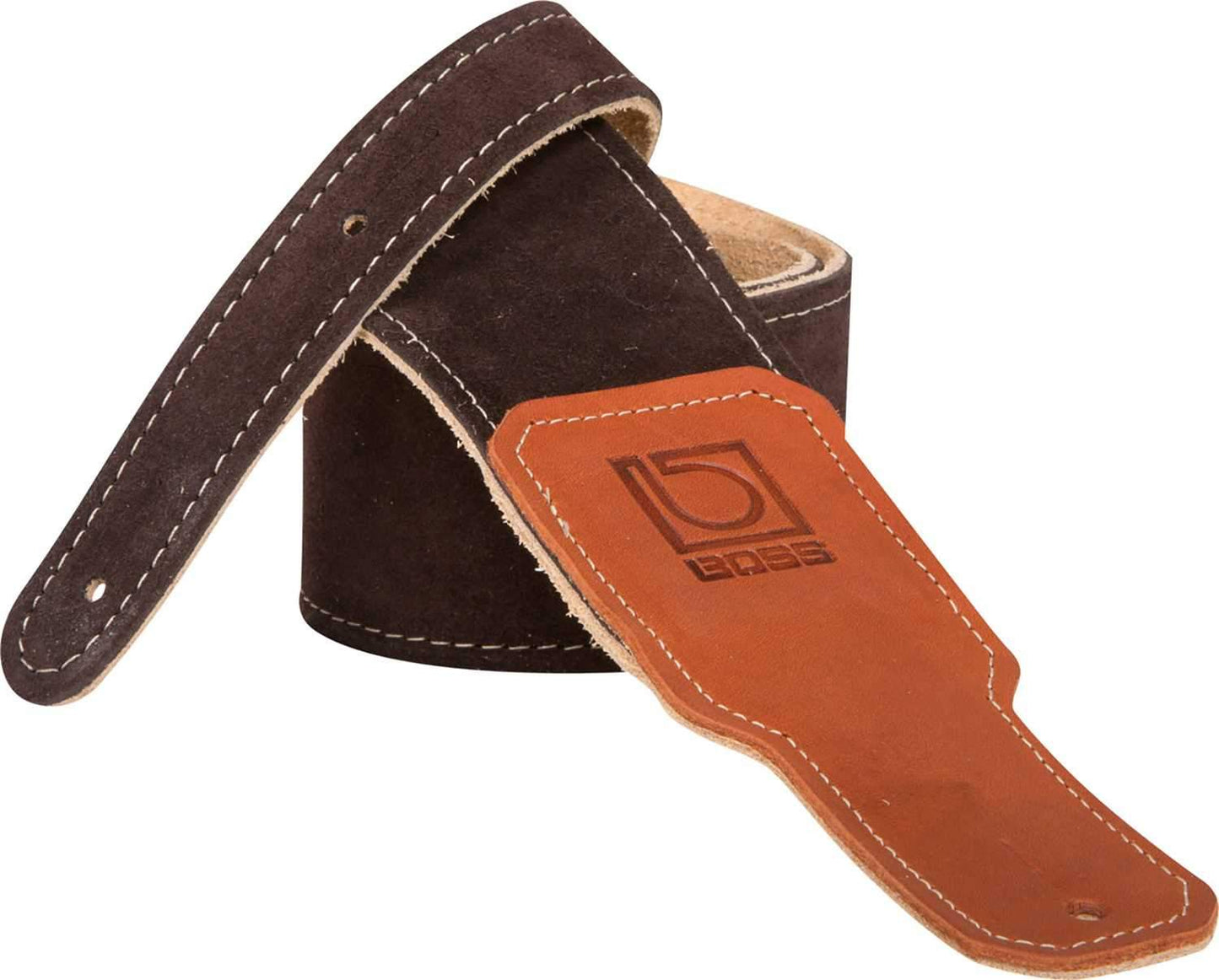 Boss BSS-25-BRN 2.5 inch Brown Suede Guitar Strap - ProSound and Stage Lighting