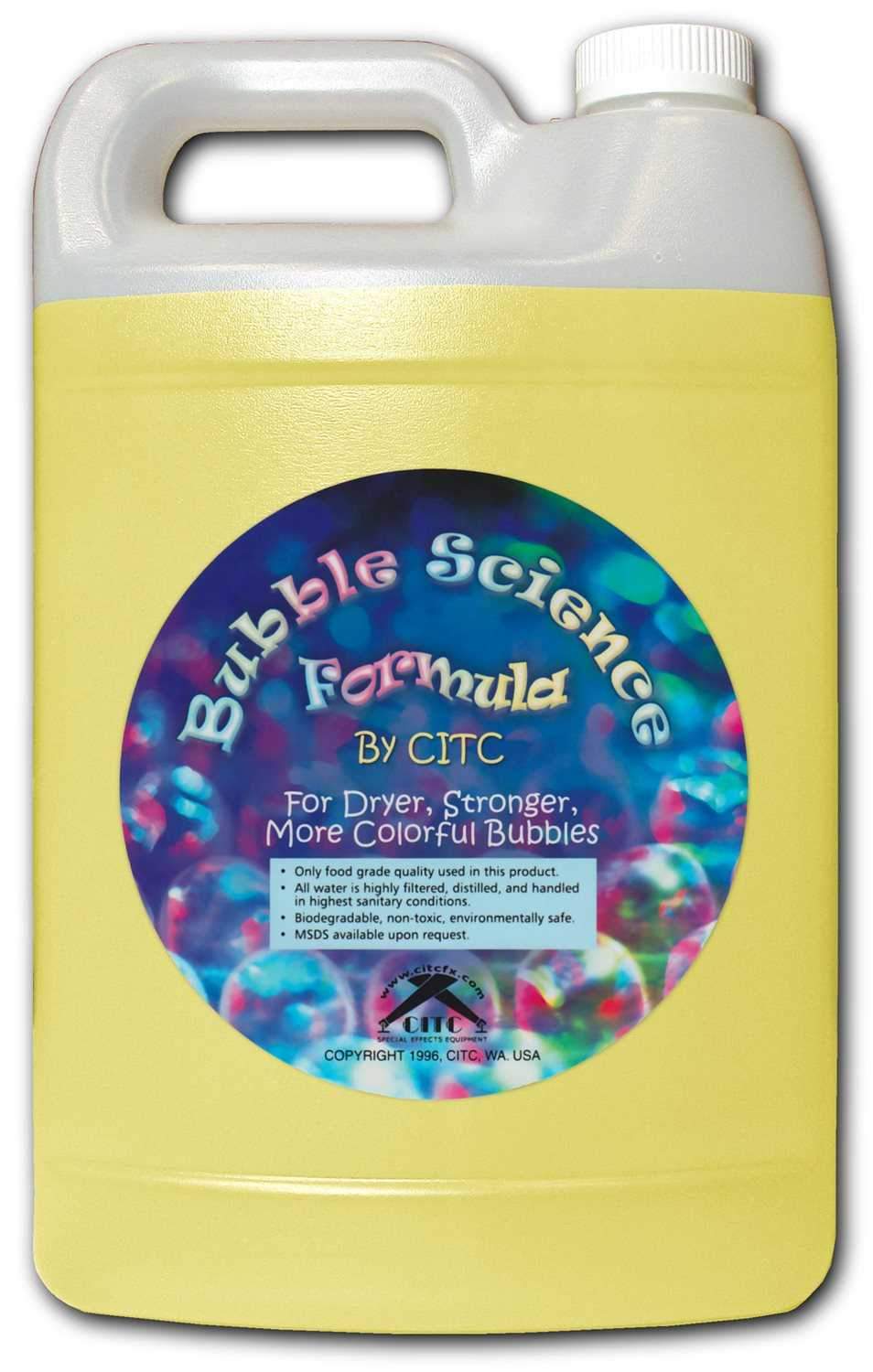 CITC Bubble Science Fluid 10x Bubbles 1 Gal - ProSound and Stage Lighting