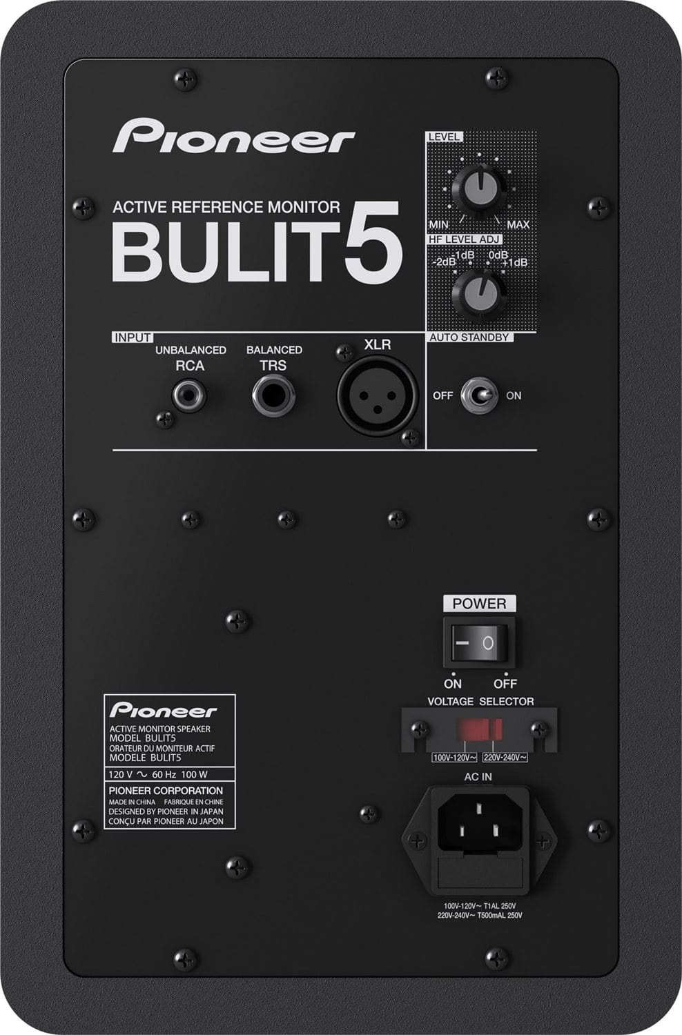 Pioneer DJ BULIT5 5-Inch Powered Studio Monitor - Solotech