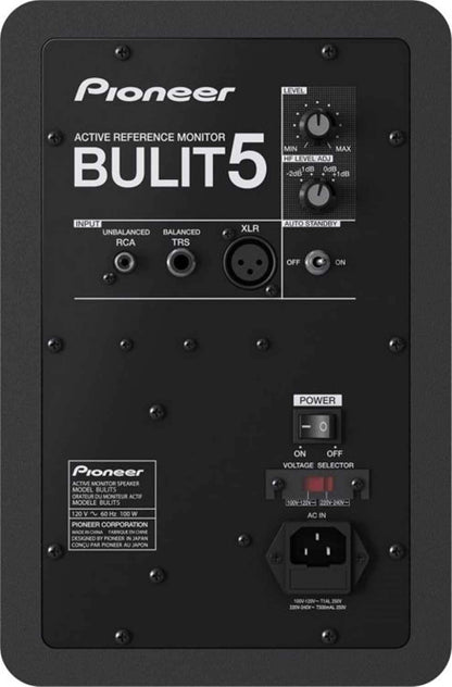 Pioneer DJ BULIT5 5-Inch Powered Studio Monitor - Solotech