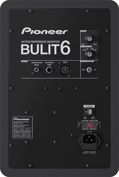 Pioneer DJ BULIT6 6-Inch Powered Studio Monitor - Solotech