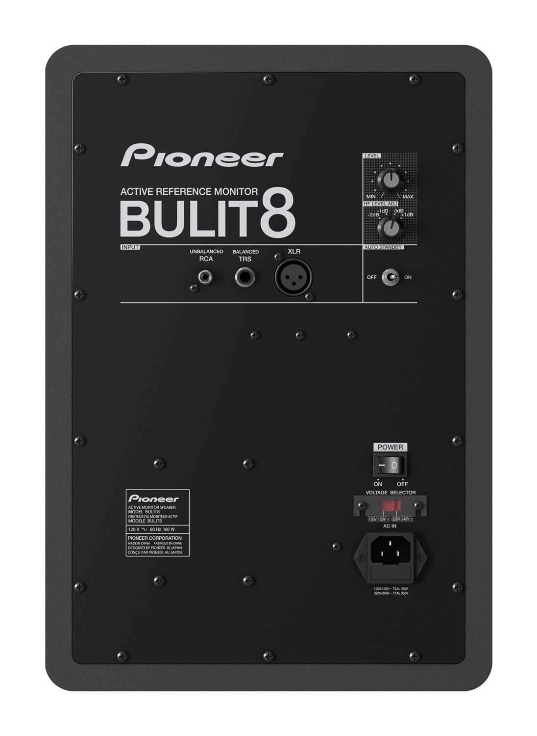 Pioneer DJ BULIT8 8-Inch Powered Studio Monitor - Solotech