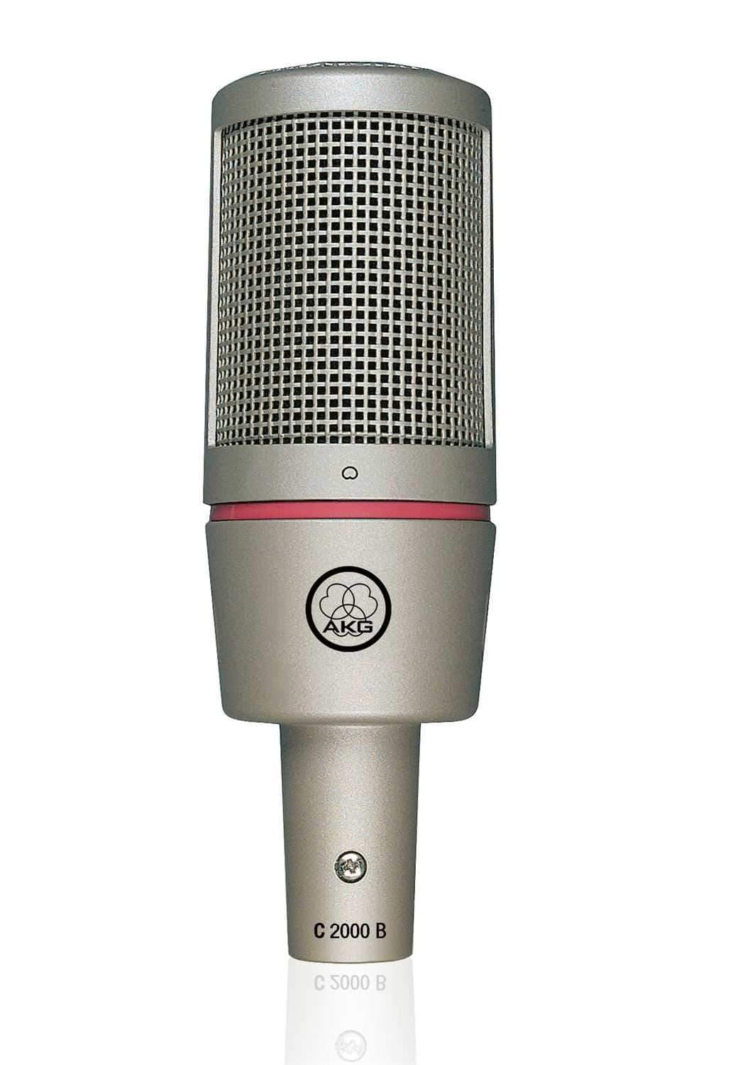 AKG C2000B Side-Addrs Cardioid Mic with H85 Shock Mnt - Solotech