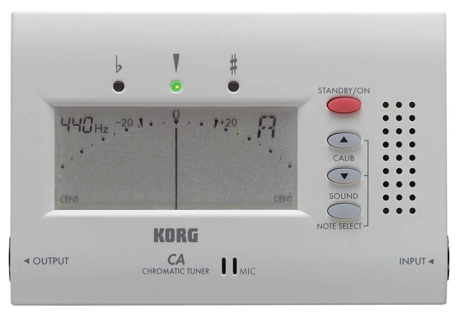 Korg CA40 Chromatic Tuner with Output Jack - Solotech