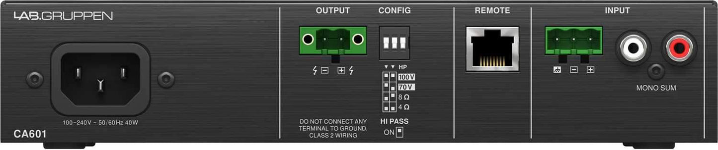 Lab Gruppen CA601 60 Watt Commercial Amplifier - Solotech