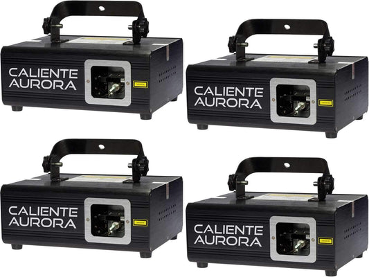 X-Laser Caliente Aurora RGB 700mW Aerial Laser Club 4-Pack - Solotech