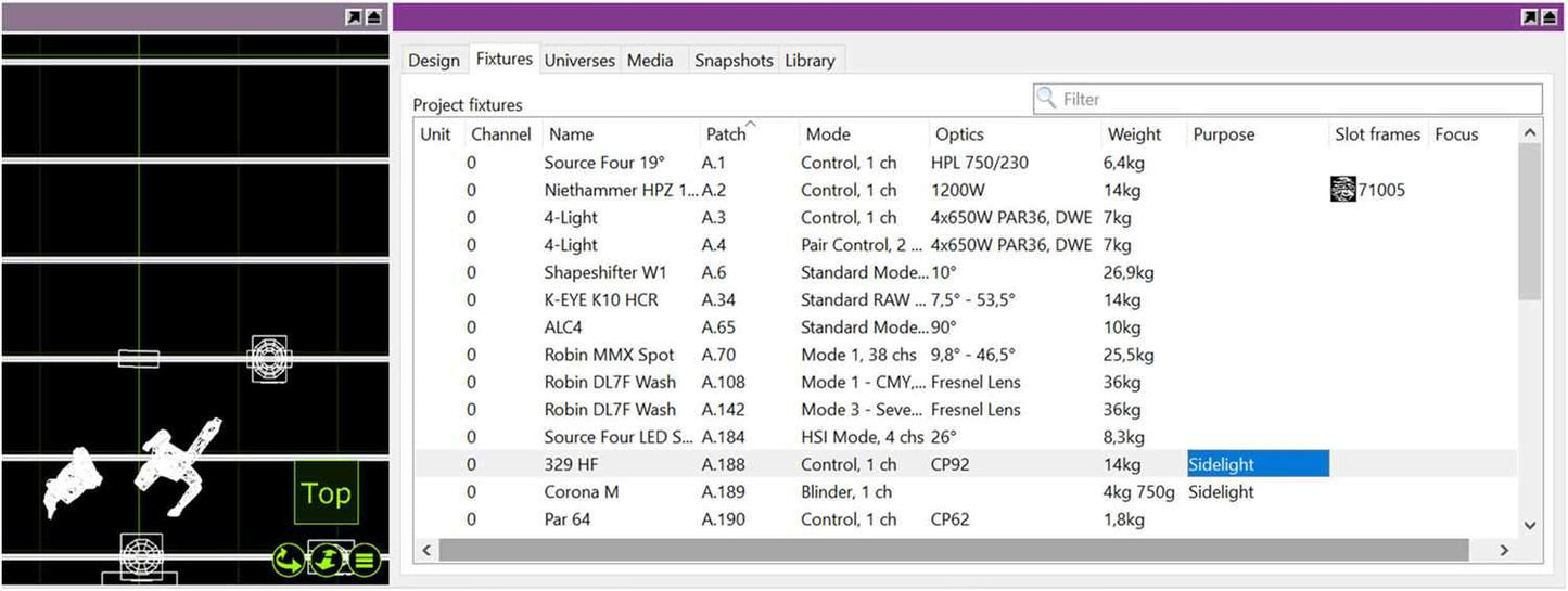 Elation Capture 2019 Symphony Unlimited Universe Lighting Software - Solotech