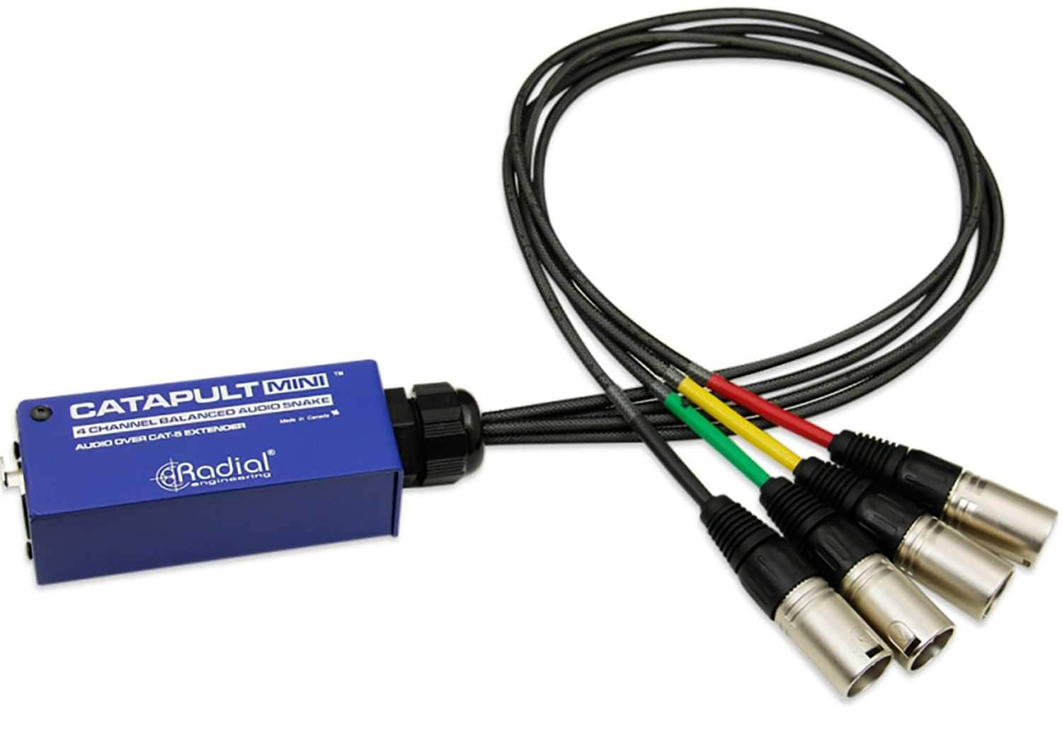 Radial Catapult MINI RX 4ch Cat5 XLRM Breakout Box - Solotech