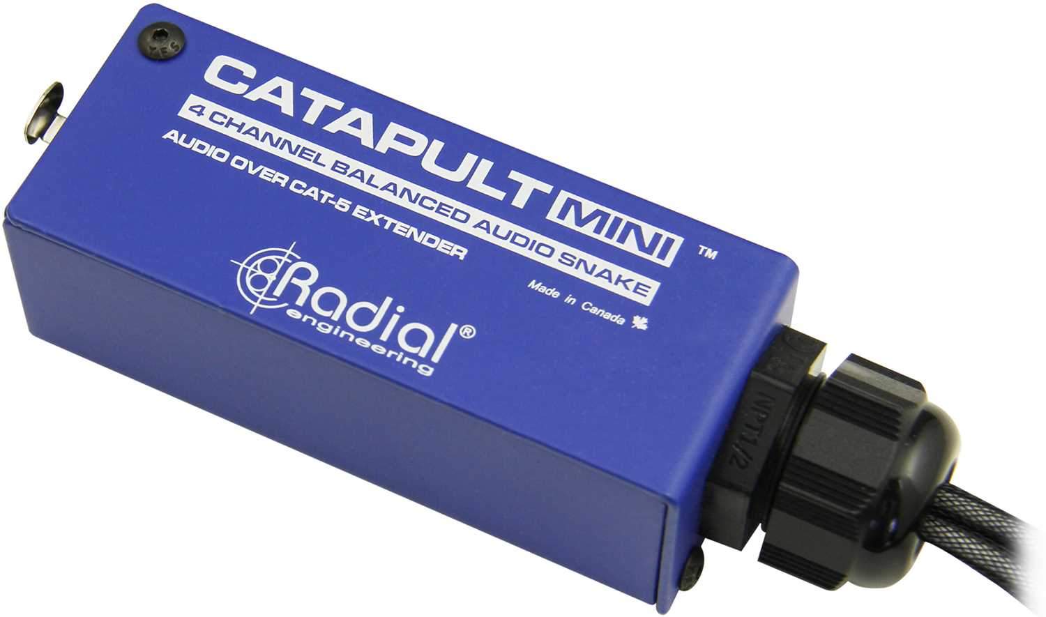 Radial Catapult MINI RX 4ch Cat5 XLRM Breakout Box - Solotech