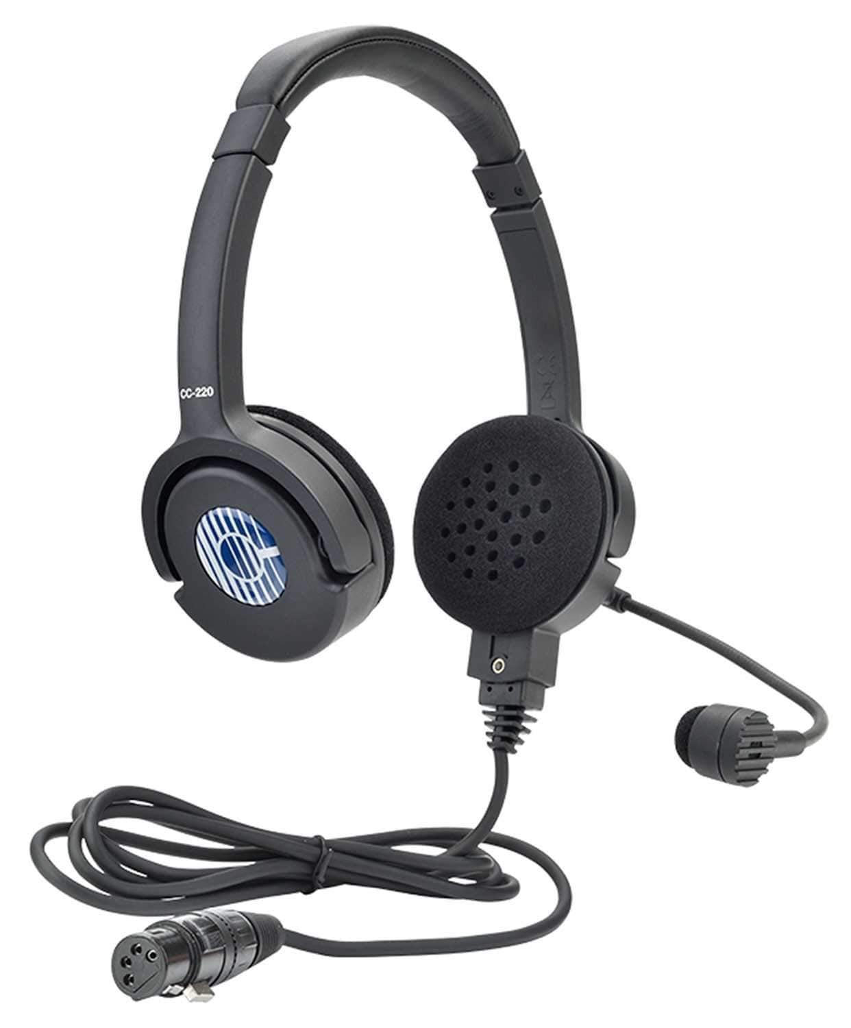 Clear-Com CC-220-X4 Lightweight Double-Ear Standard Headset - ProSound and Stage Lighting