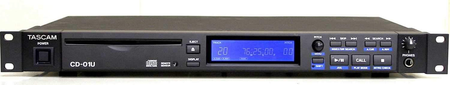 Tascam CD-01U Single Rack CD Player With SPDIF - Solotech