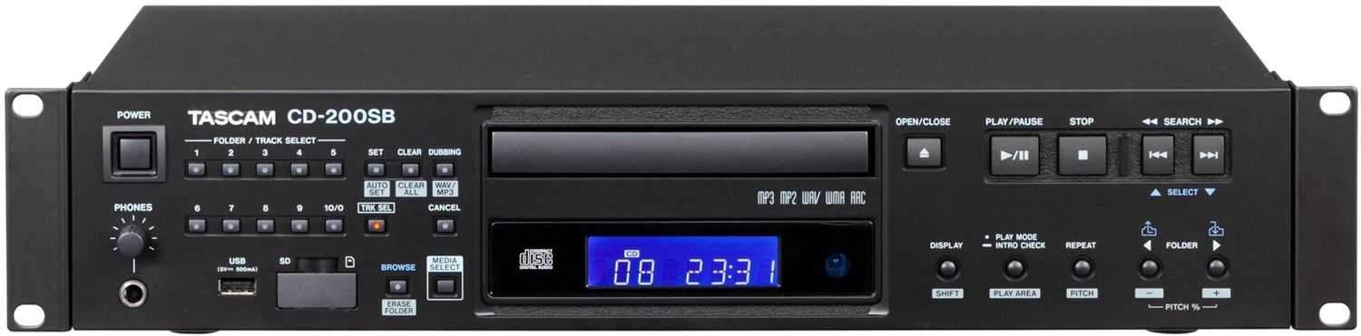 Tascam CD-200SB Rackmount CD Player - Solotech