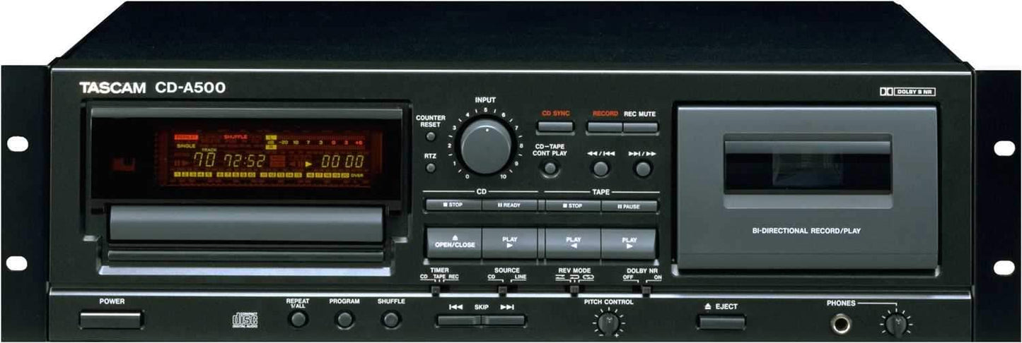 Tascam CDA500 CD/Cassette Combination Player - Solotech