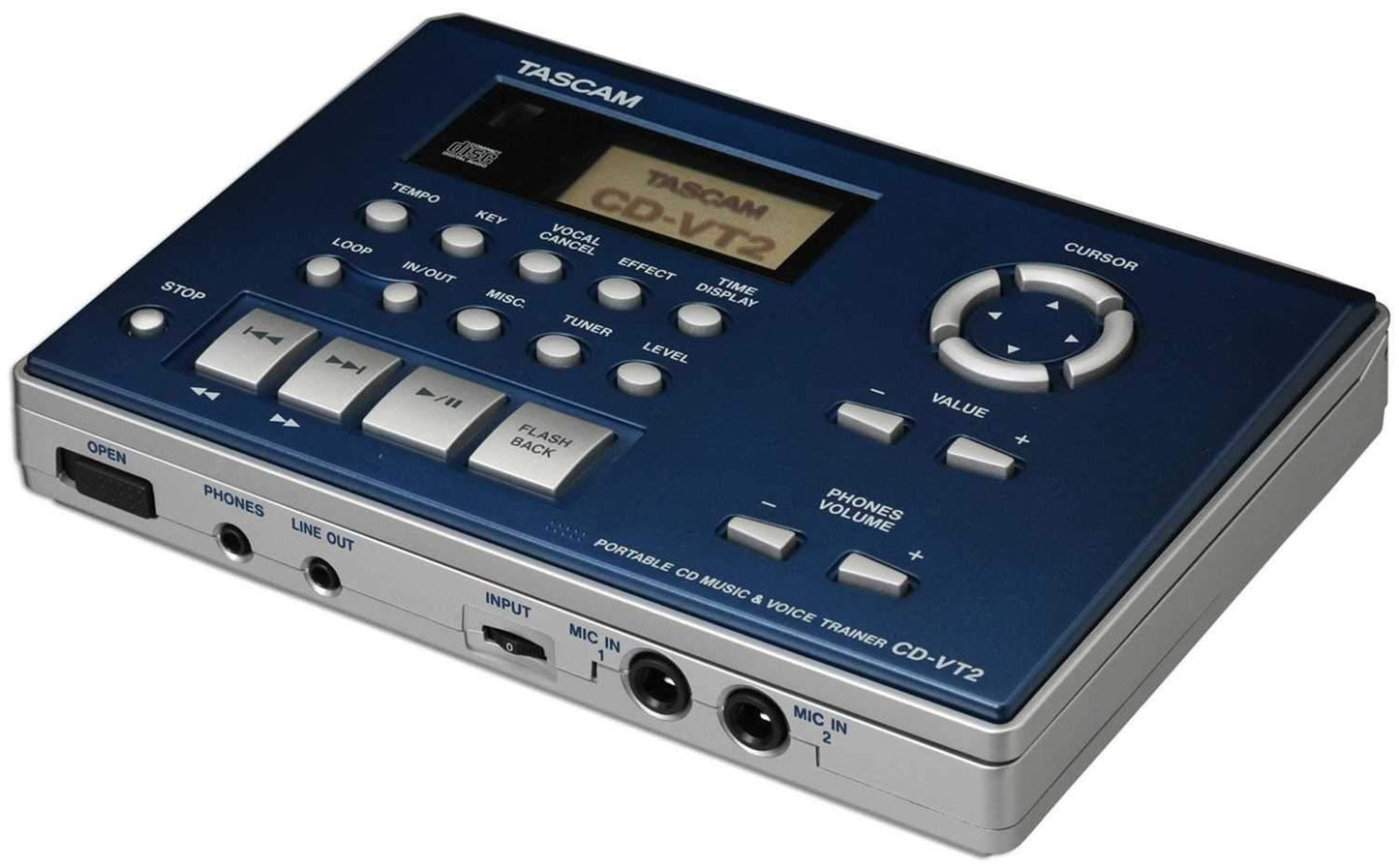 Tascam CD-VT2 Vocal/Instrument Trainer & Cd Player - Solotech