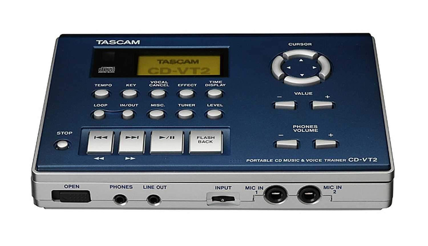 Tascam CD-VT2 Vocal/Instrument Trainer & Cd Player - Solotech