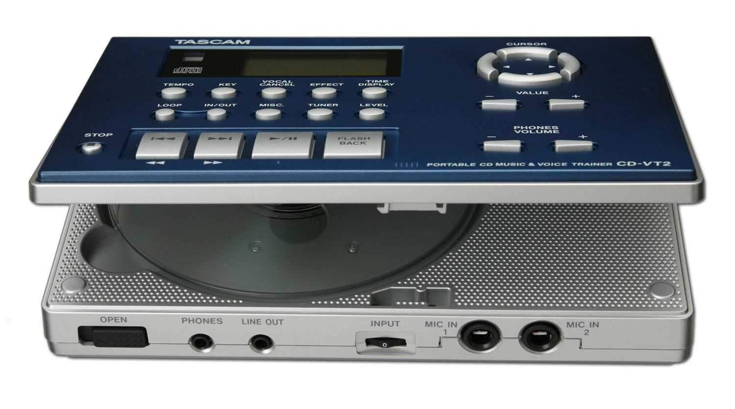 Tascam CD-VT2 Vocal/Instrument Trainer & Cd Player - Solotech