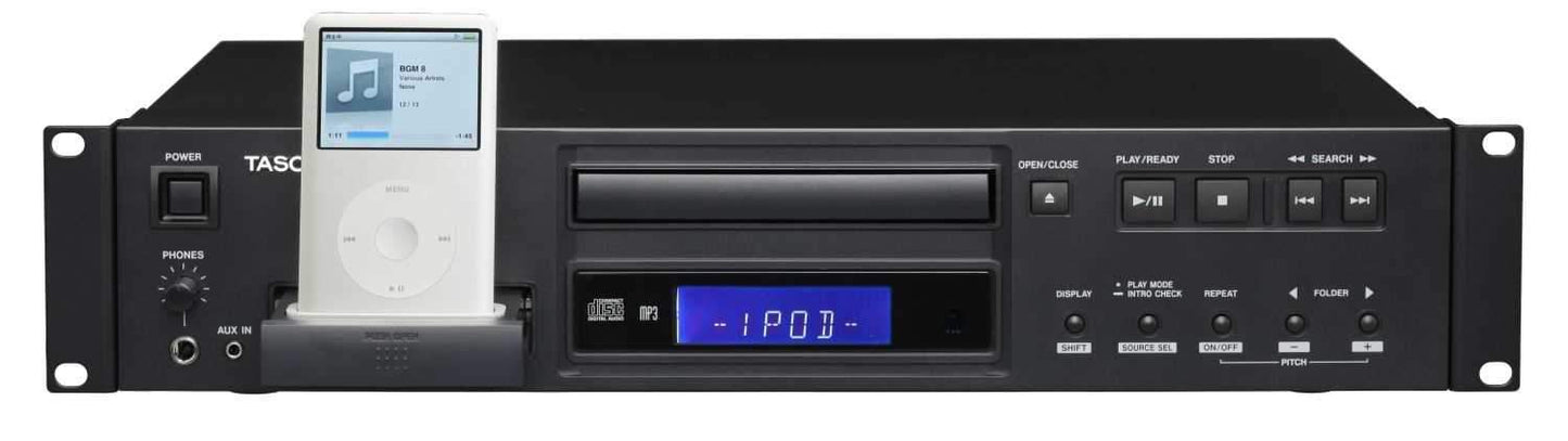 Tascam CD200I Rackmount CD Player And IPOD Dock - Solotech