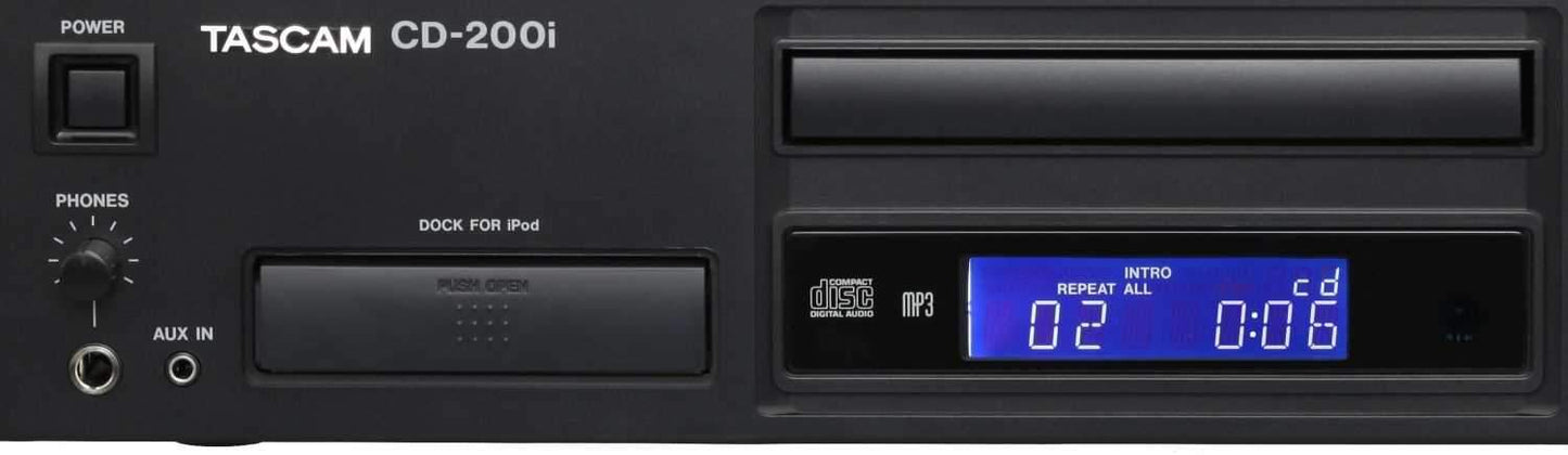 Tascam CD200I Rackmount CD Player And IPOD Dock - Solotech