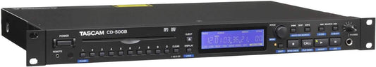 Tascam CD500B 1 Rack CD Player Balanced Outputs - Solotech