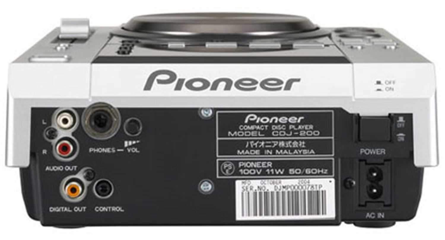 Pioneer DJ CDJ 200 Table Top CD Player Mp3 - Solotech