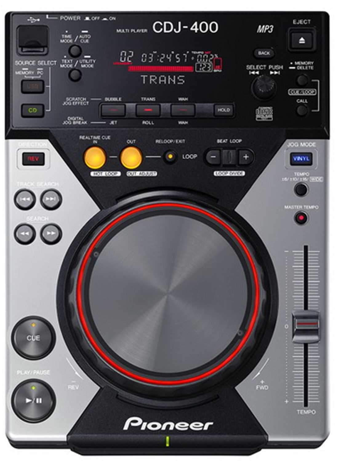 Pioneer DJ CDJ-400 TABLETOP CD/MP3/USB PLAYER