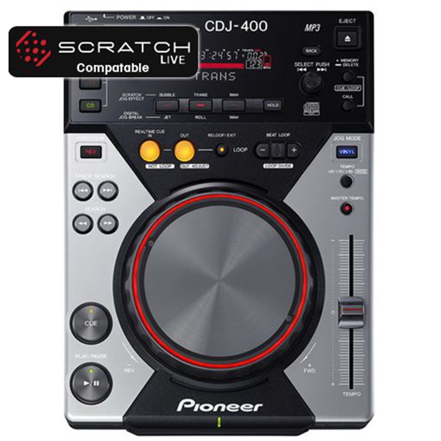 Pioneer DJ CDJ-400 TABLETOP CD/MP3/USB PLAYER - Solotech