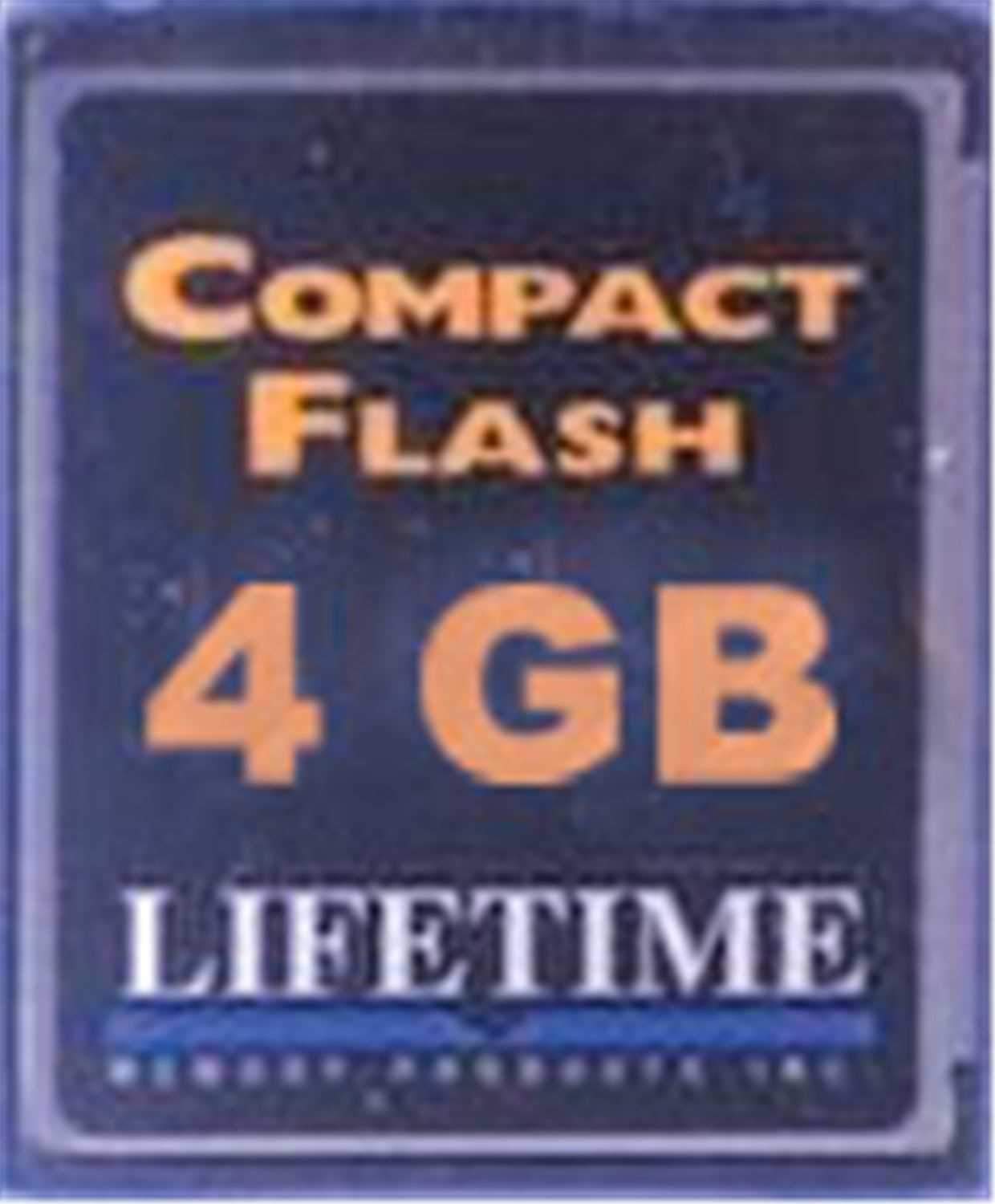 Lifetime Compact Flash Memory Card 4GB - Solotech