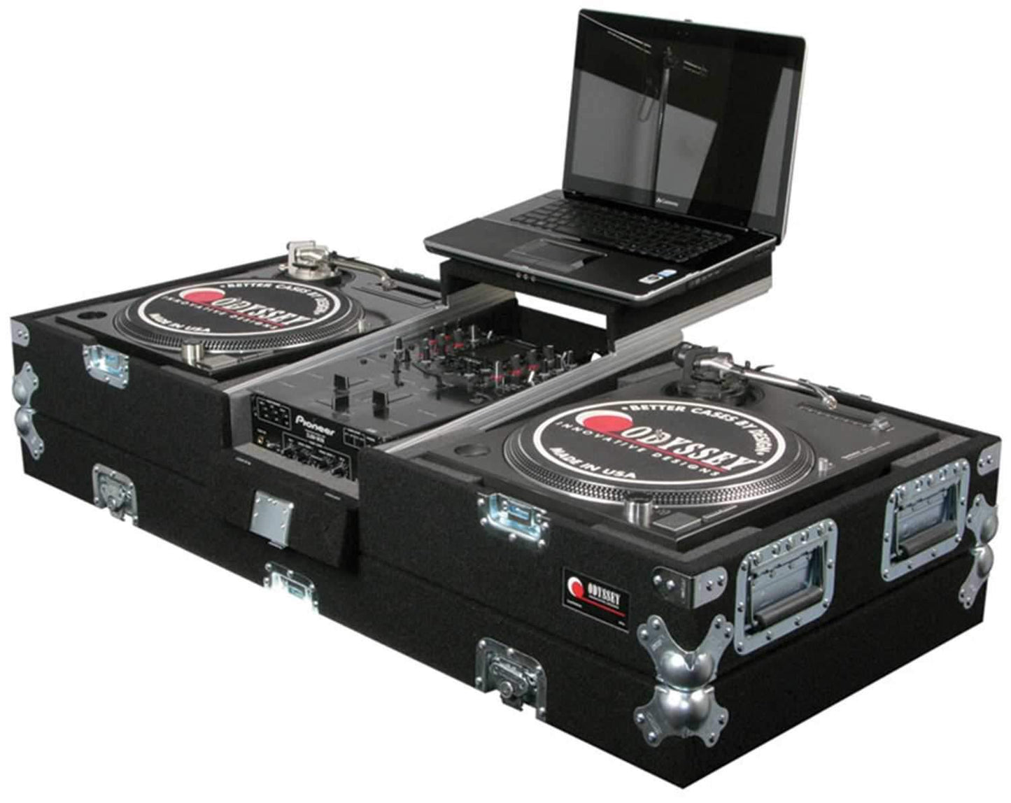 Odyssey DJ Coffin for Turntables & 10 in Mixer - Solotech