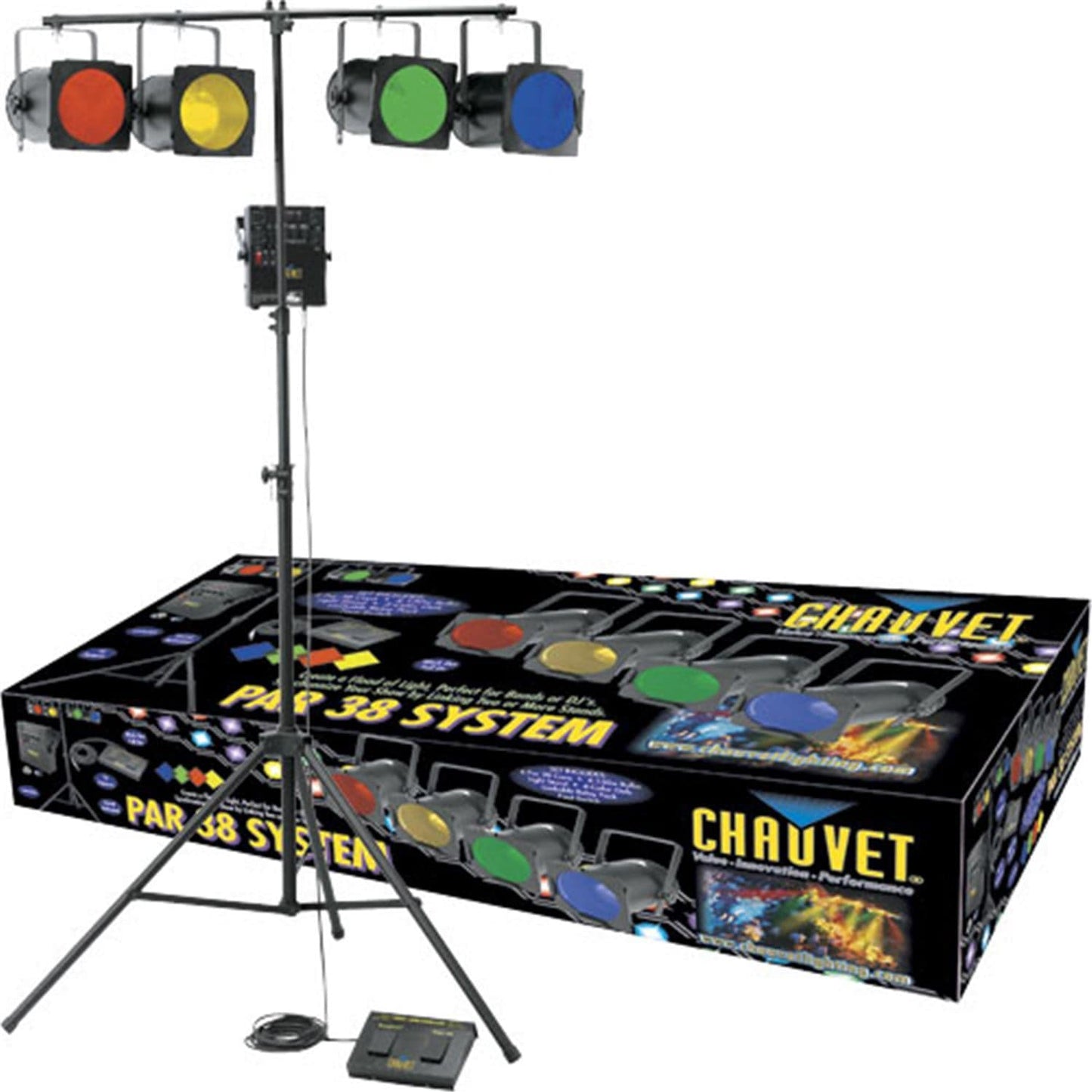 Chauvet PAR 38 Package with Stand And Controller