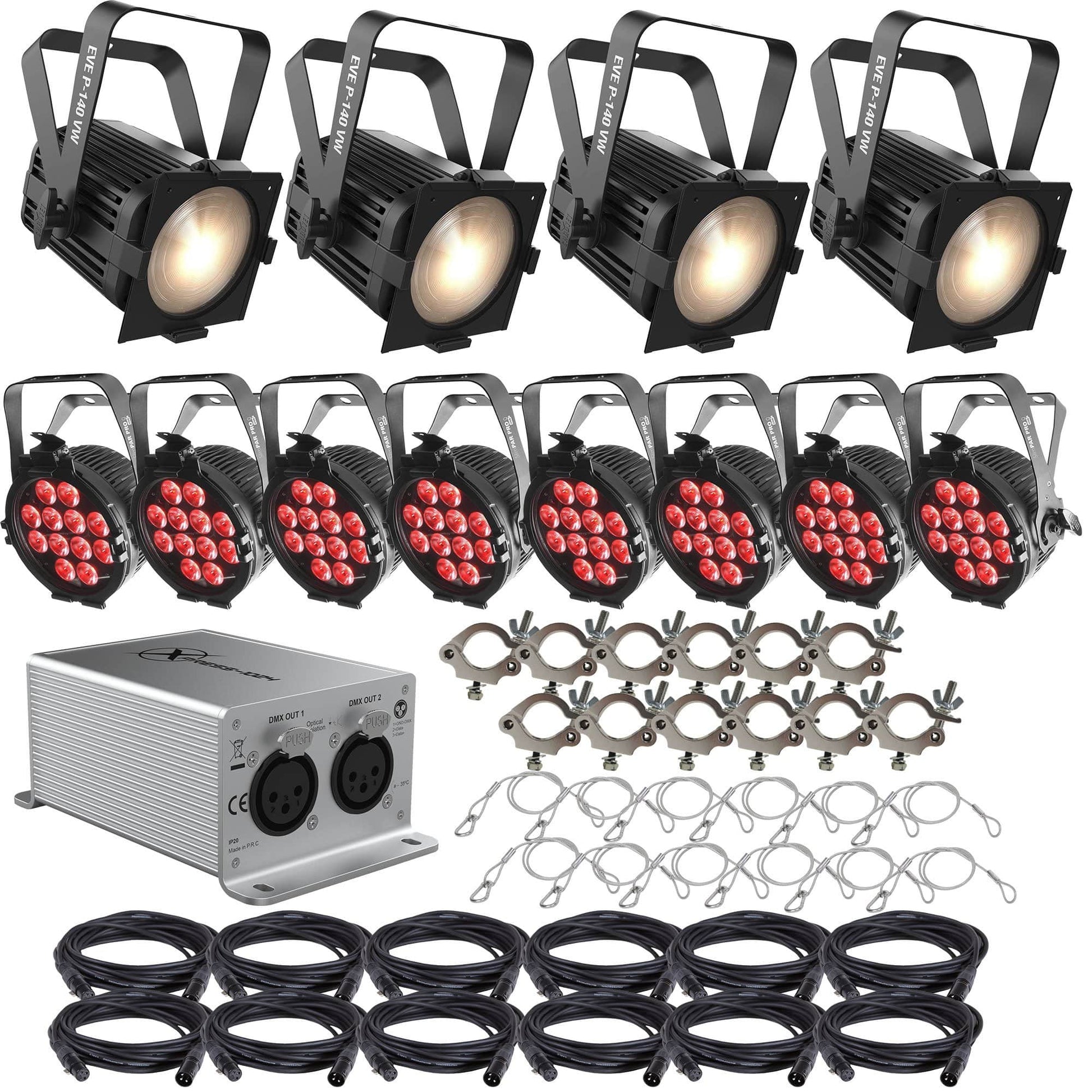 Chauvet 15 x 10 Stage Silver Lighting Package - PSSL ProSound and Stage Lighting