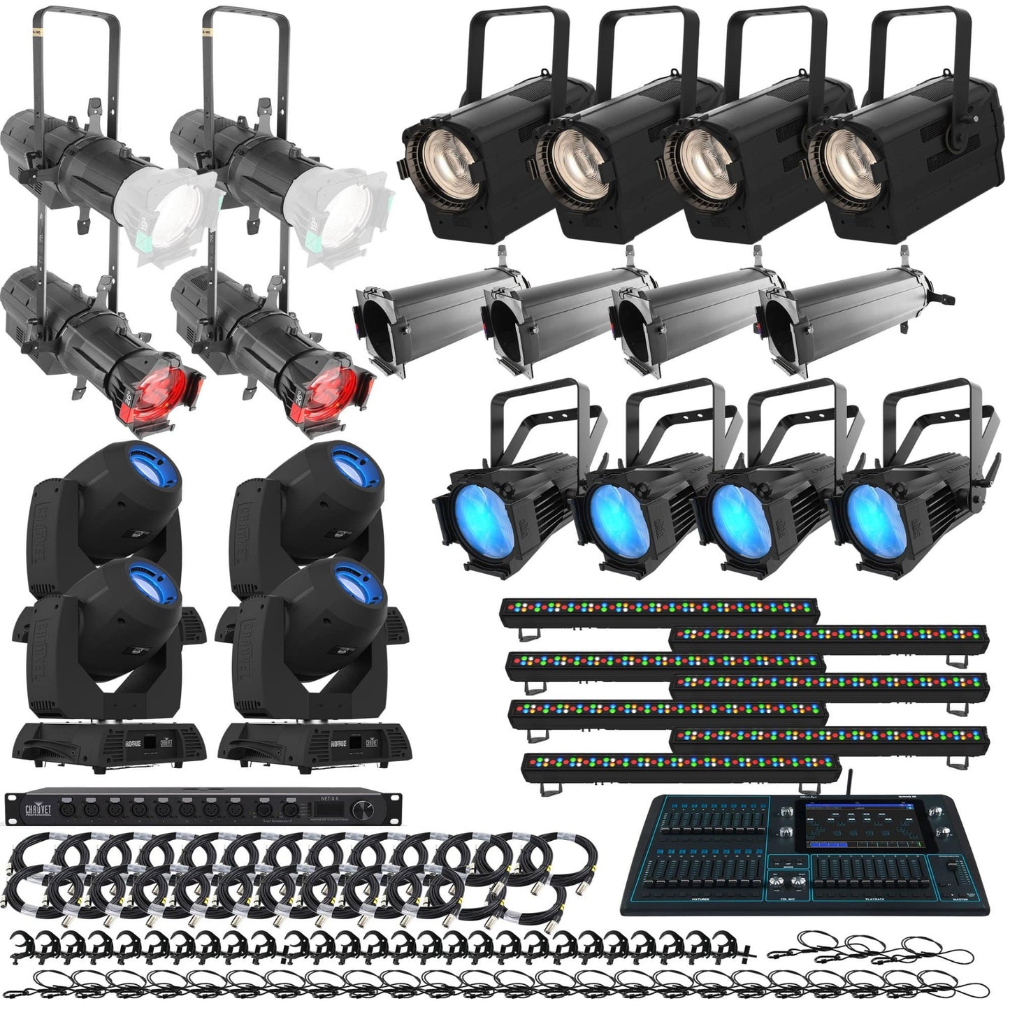 Chauvet 30 x 20 Stage Silver Lighting Package - PSSL ProSound and Stage Lighting