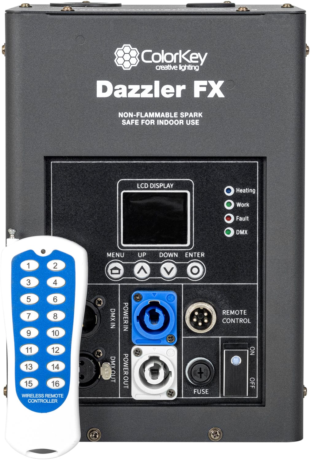 ColorKey Dazzler FX Cold Spark Machine Black - PSSL ProSound and Stage Lighting