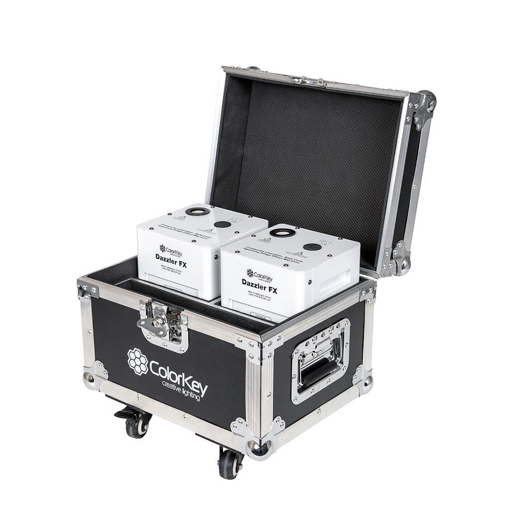 ColorKey CKU-7703 Dazzler FX 2-Piece Bundle with Case (White) - PSSL ProSound and Stage Lighting