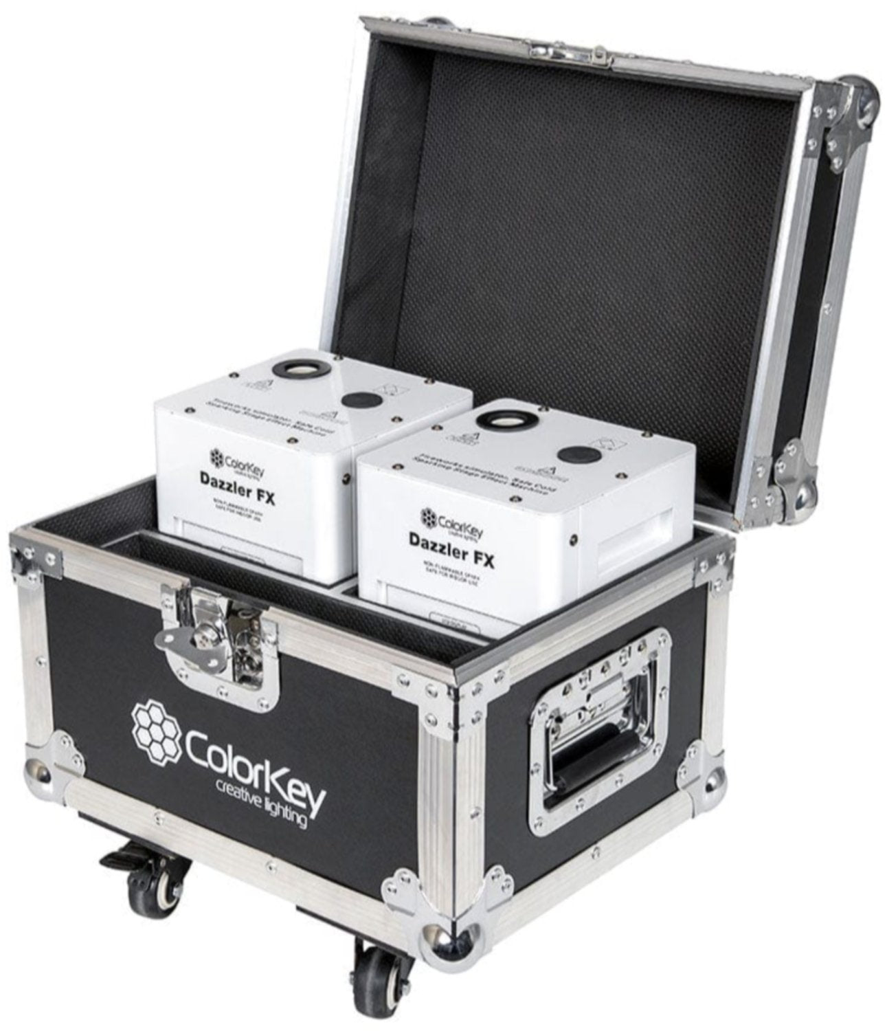 ColorKey CKU-7703 Dazzler FX 2-Piece Bundle with Case (White) - PSSL ProSound and Stage Lighting