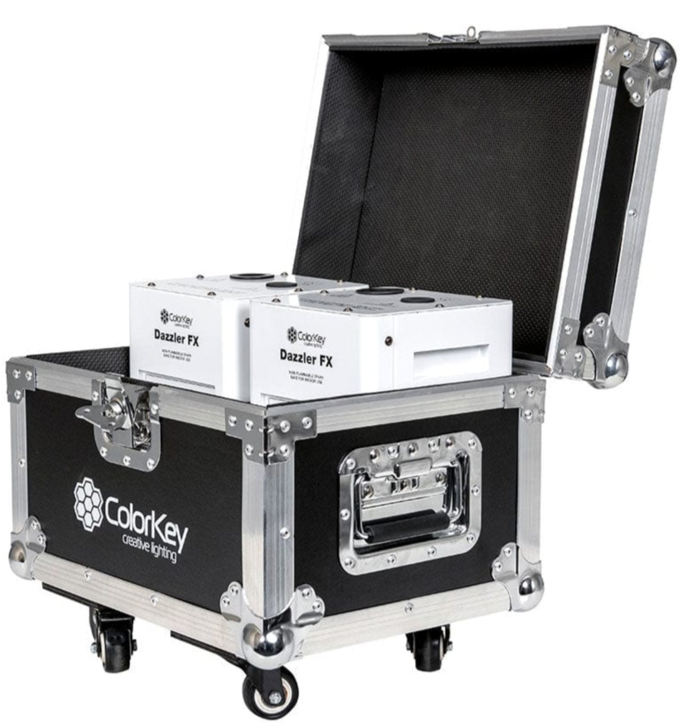 ColorKey CKU-7703 Dazzler FX 2-Piece Bundle with Case (White) - PSSL ProSound and Stage Lighting