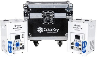 ColorKey CKU-7703 Dazzler FX 2-Piece Bundle with Case (White) - PSSL ProSound and Stage Lighting