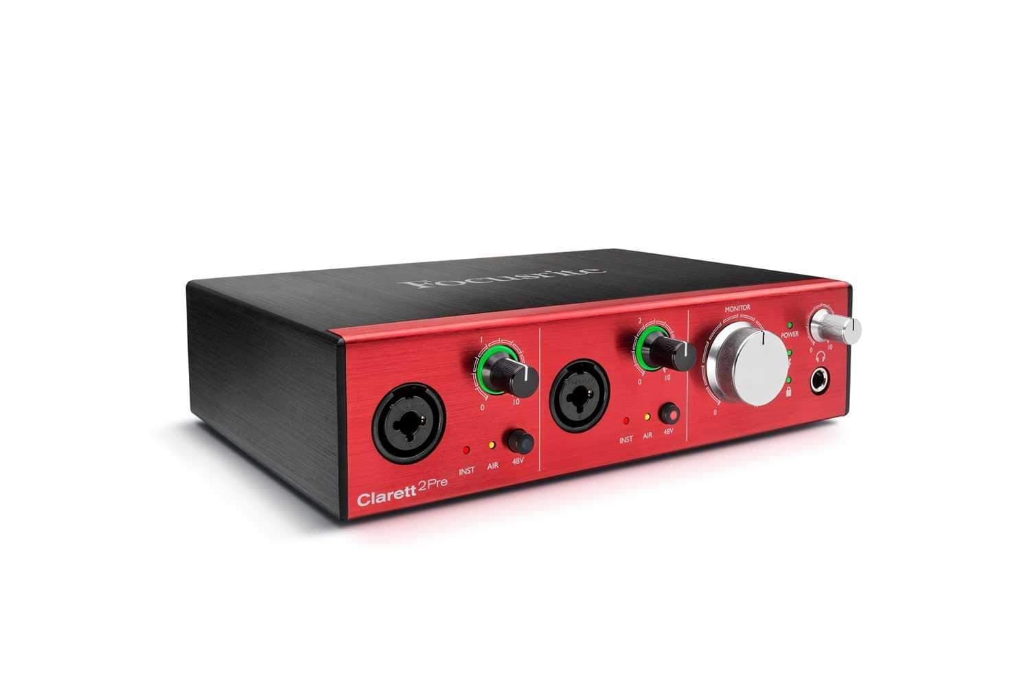 Focusrite Clarett 2 Pre 10x4 Thunderbolt Interface - Solotech