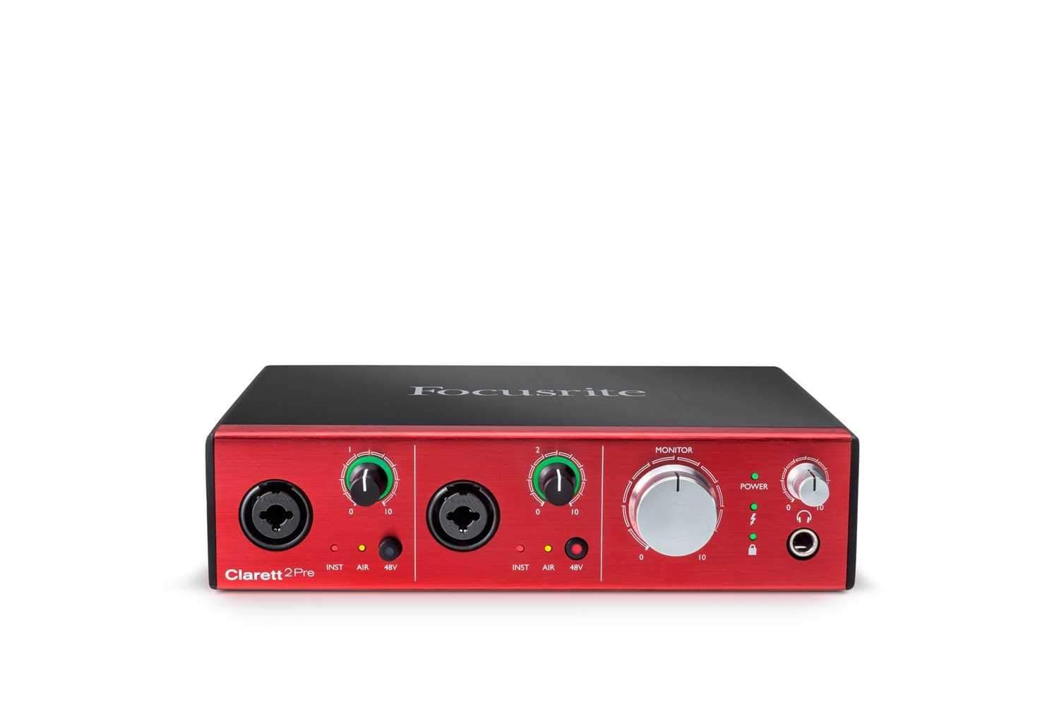 Focusrite Clarett 2 Pre 10x4 Thunderbolt Interface - Solotech