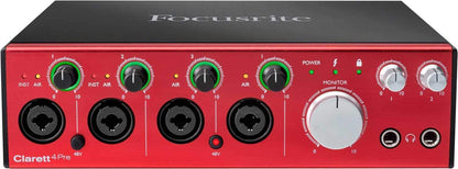 Focusrite Clarett 4Pre Thunderbolt Audio Interface - Solotech