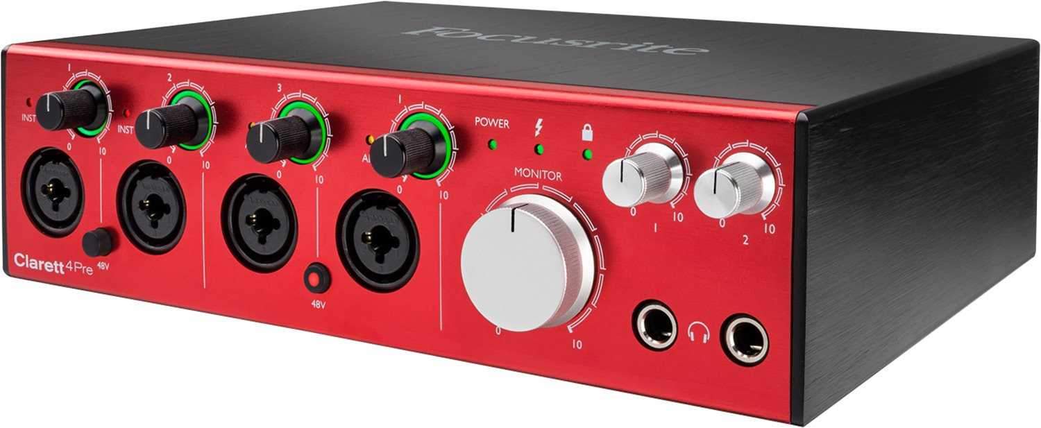 Focusrite Clarett 4Pre Thunderbolt Audio Interface - Solotech