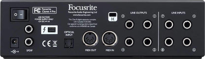 Focusrite Clarett 4Pre Thunderbolt Audio Interface - Solotech