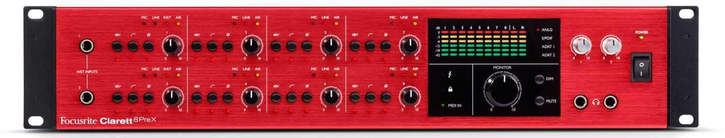 Focusrite Clarett 8PreX Thunderbolt Interface - Solotech