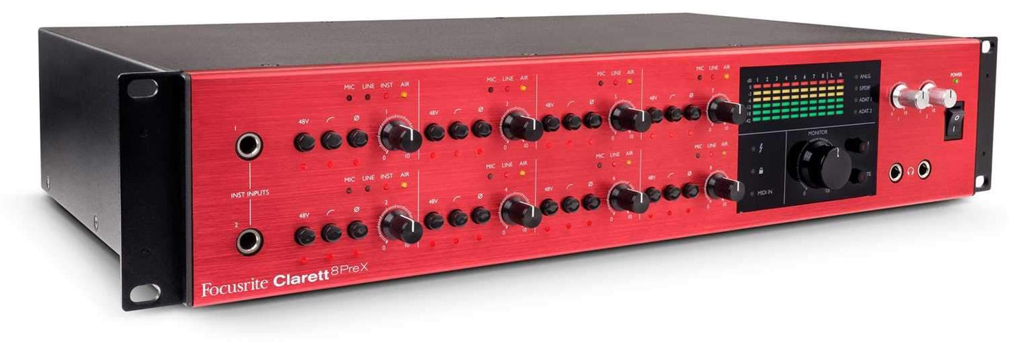 Focusrite Clarett 8PreX Thunderbolt Interface - Solotech