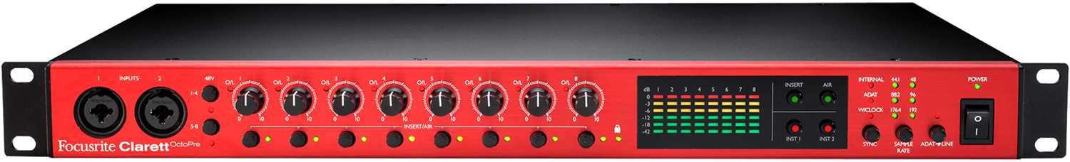 Focusrite Clarett Octopre AD/DA Converter & Preamp - ProSound and Stage Lighting