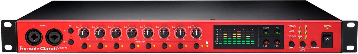 Focusrite Clarett Octopre AD/DA Converter & Preamp - ProSound and Stage Lighting