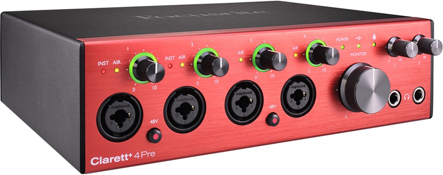 Focusrite Clarett+ 4Pre Audio Interface – Solotech