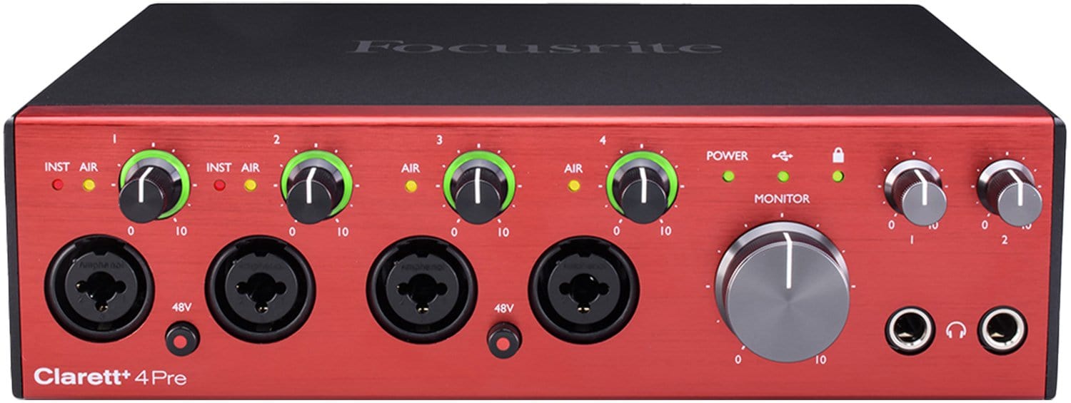 Focusrite Clarett+ 4Pre Audio Interface – Solotech