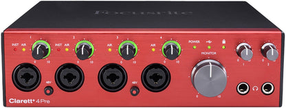 Focusrite Clarett+ 4Pre 18x8 USB-C Audio Interface - PSSL ProSound and Stage Lighting