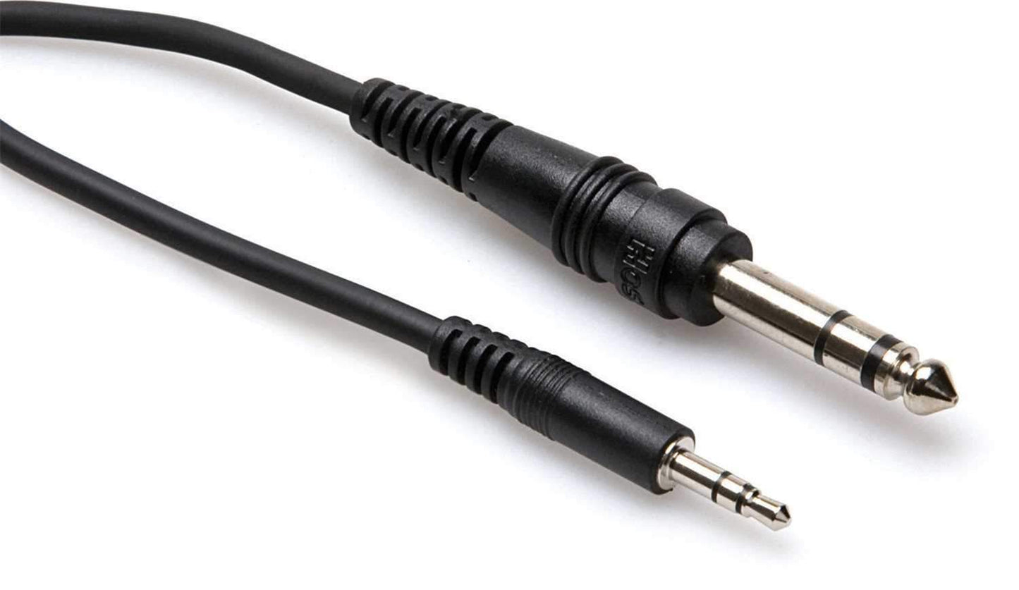 Hosa CMS-105 5 Ft 1/8-Inch Stereo (M) to 1/4-Inch Stereo (M) Cable - Solotech