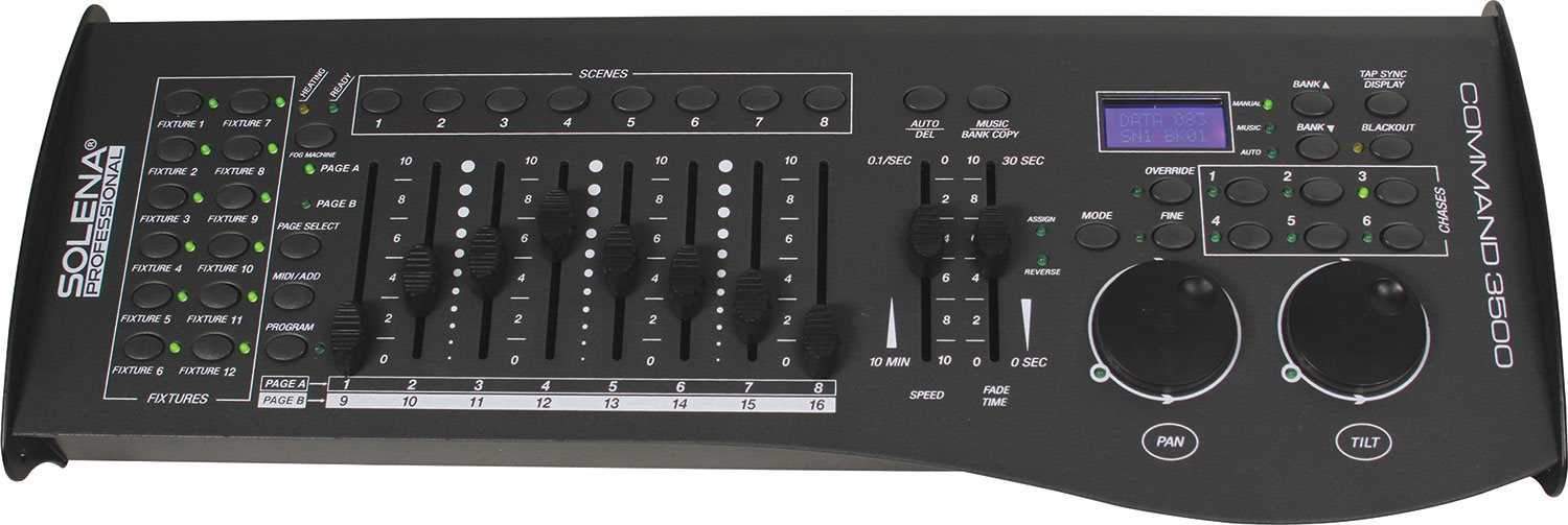 Solena Professional Command 3500 DMX Controller - Solotech